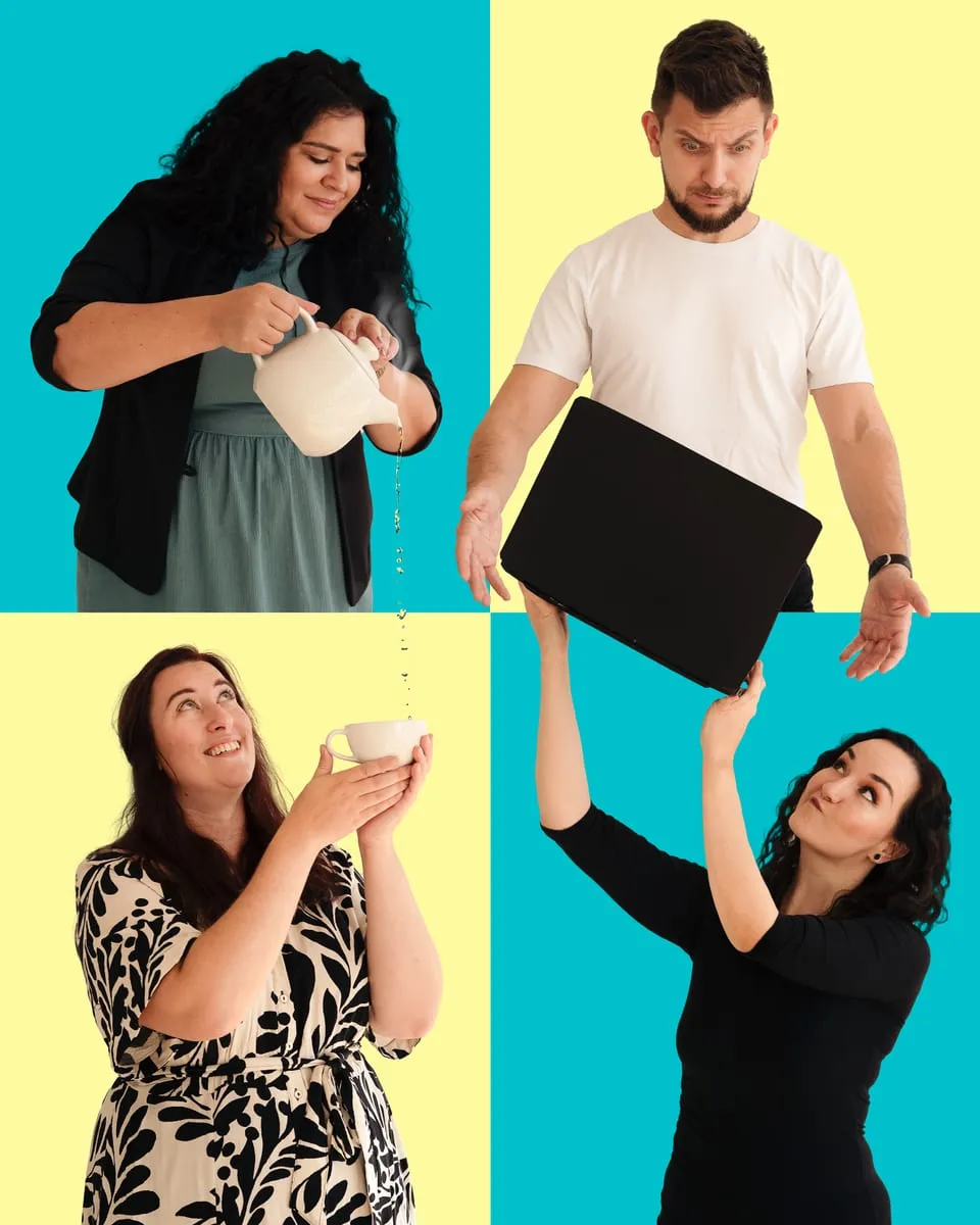 Teapot team photomontage